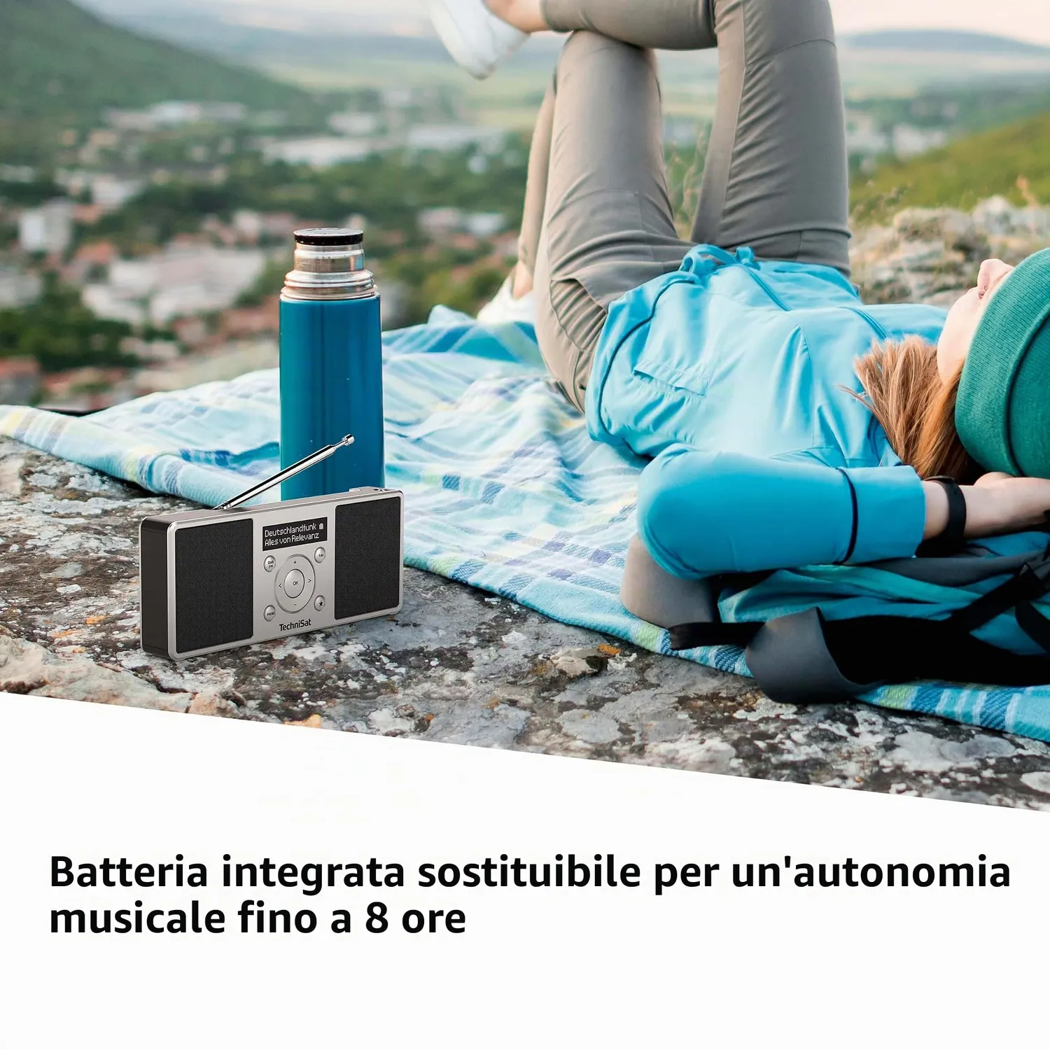TechniSat DIGITRADIO 1 S radio DAB portatile argento