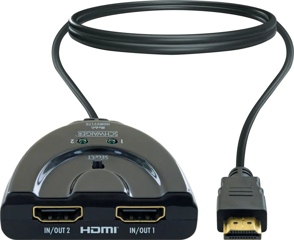 Schwaiger switch HDMI 2 in 1 out adattatore 4K