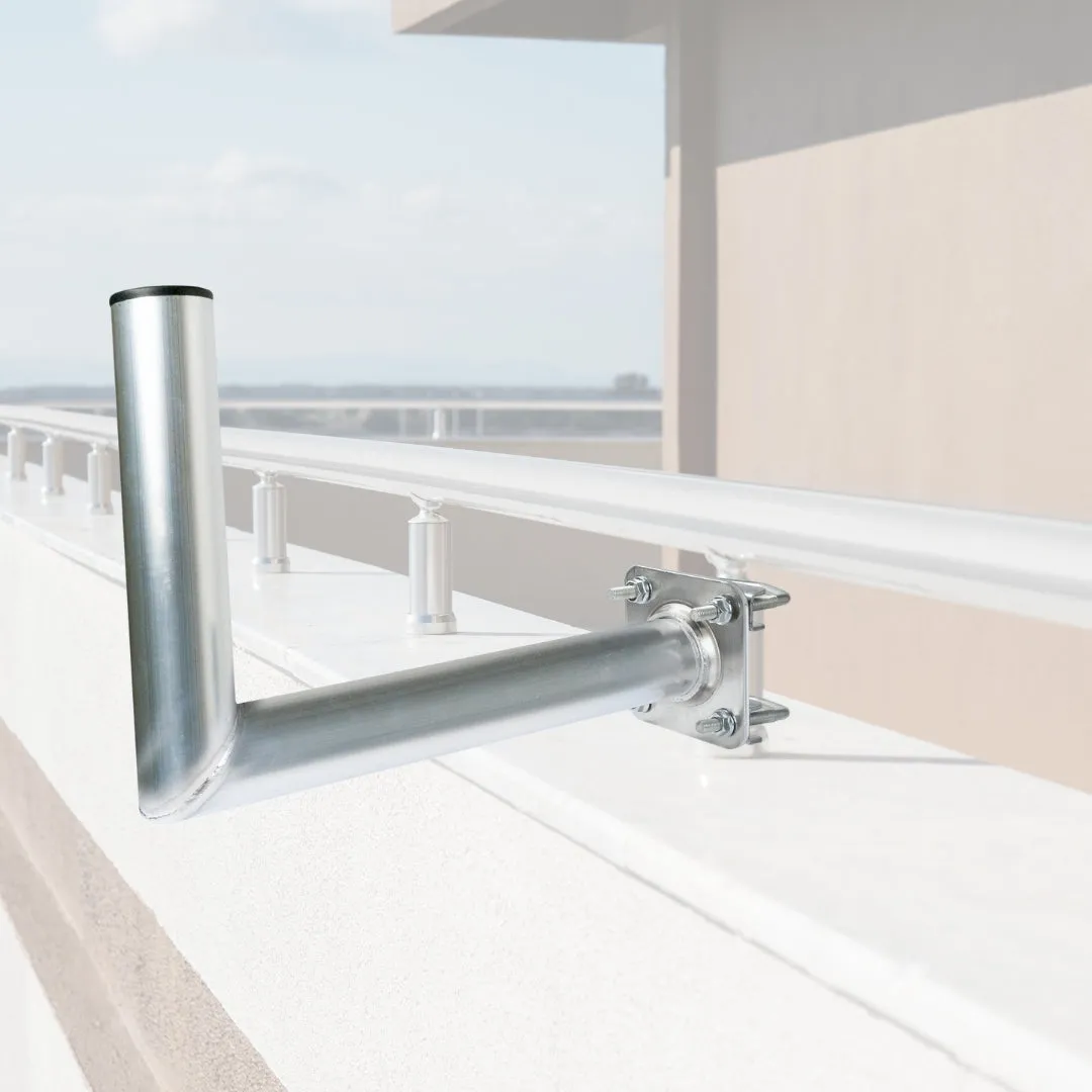 Schwaiger Staffa Balcone Alluminio 30 cm Argento