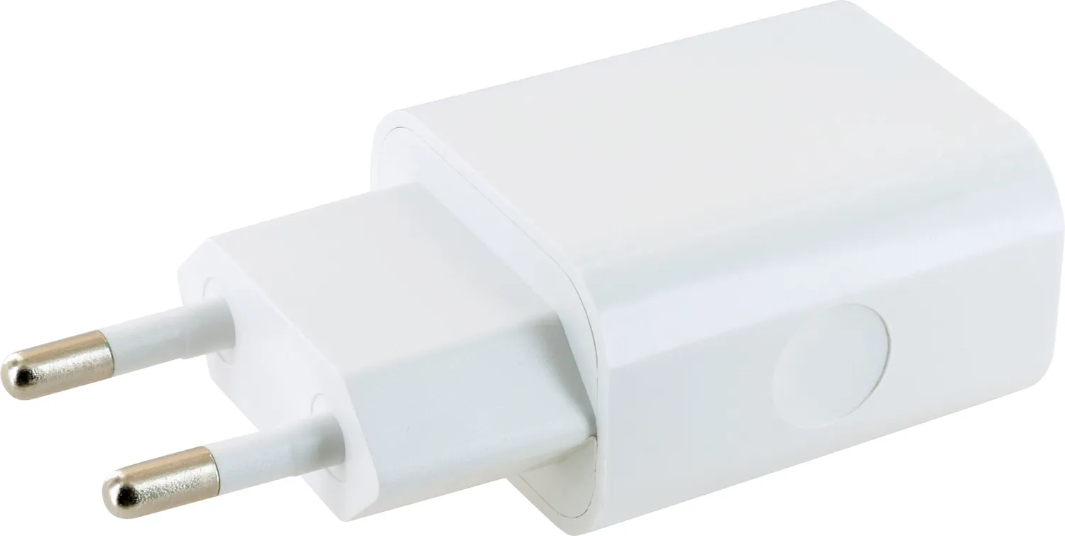 Schwaiger Caricatore muro 2x USB-A 12W bianco