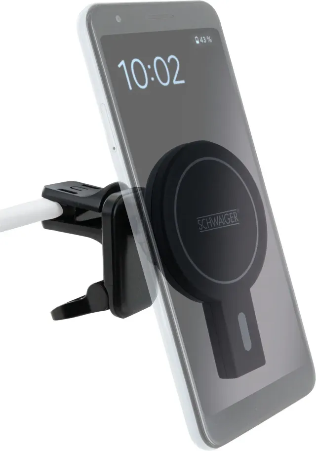 Schwaiger Supporto Auto Smartphone Ricarica Qi MagSafe