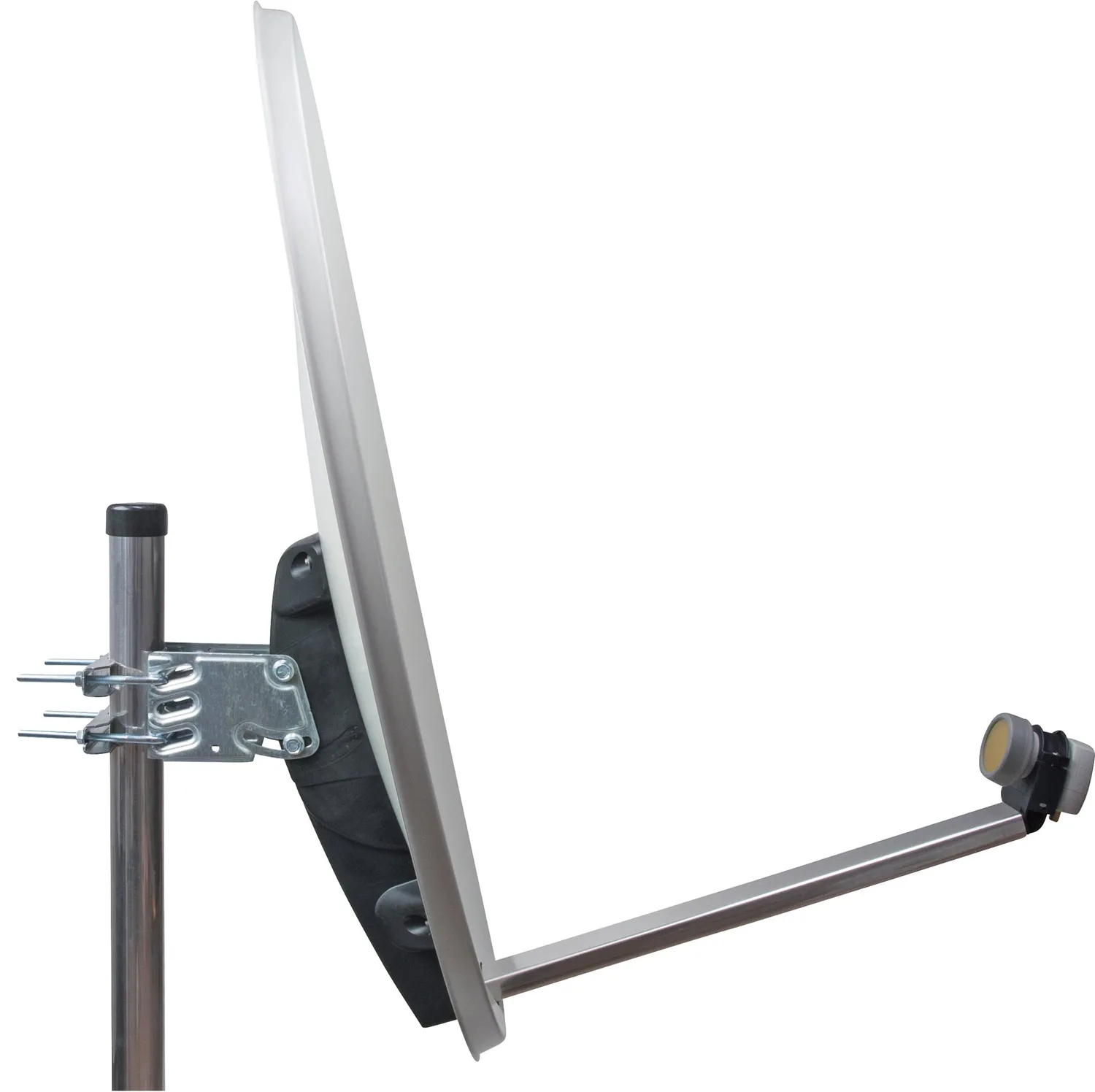 Schwaiger Antenna Satellitare Acciaio 80cm Grigia
