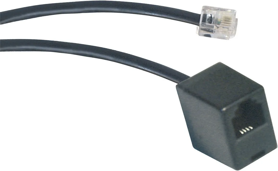 Schwaiger prolunga telefonica RJ11 10 m nera