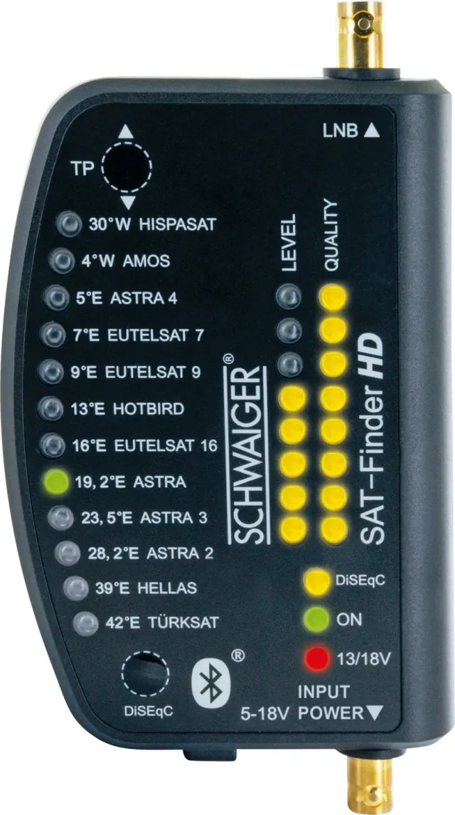 Schwaiger Sat Finder HD Bluetooth Nero Borsa