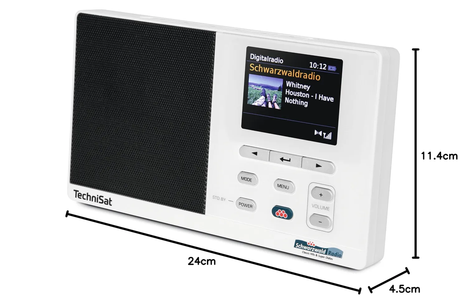 TechniSat DIGITRADIO 215 radio portatile nera DAB+ display