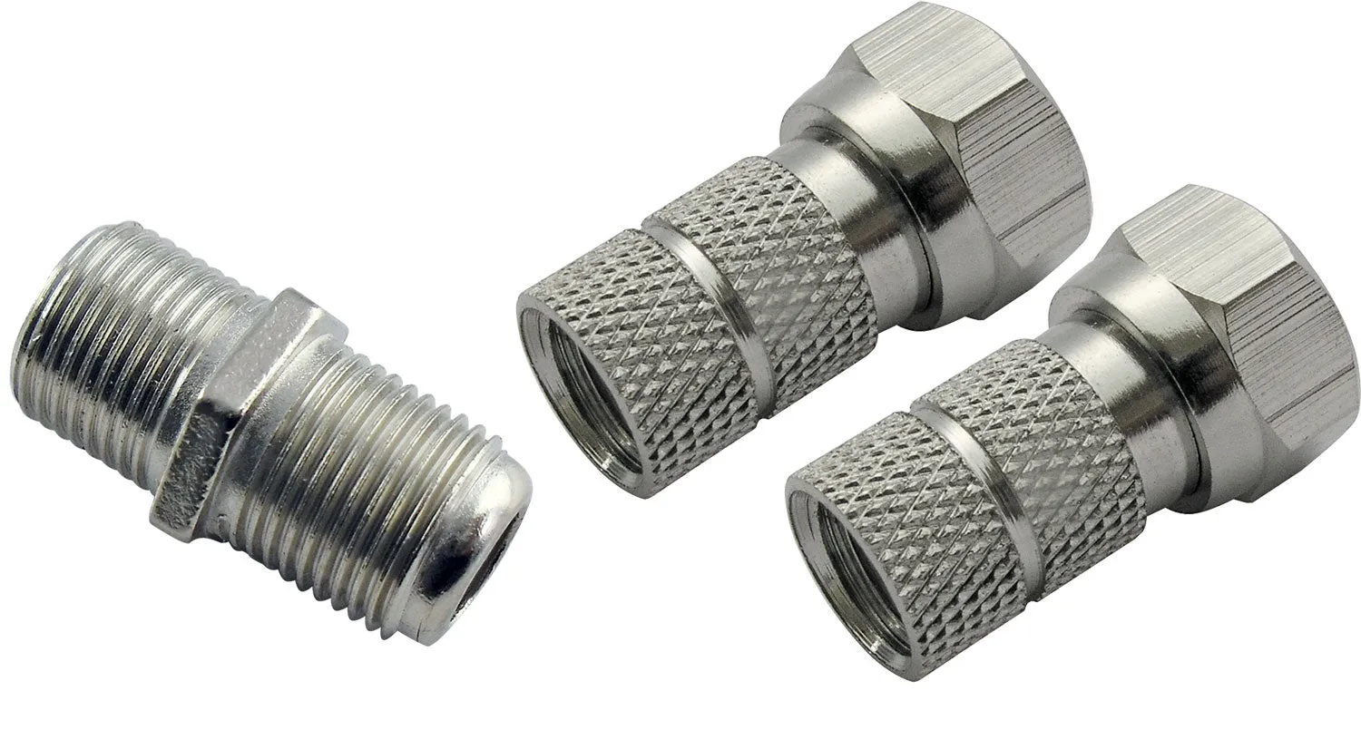 Schwaiger set connettori F 6,5 mm 3 pezzi prolunga SAT