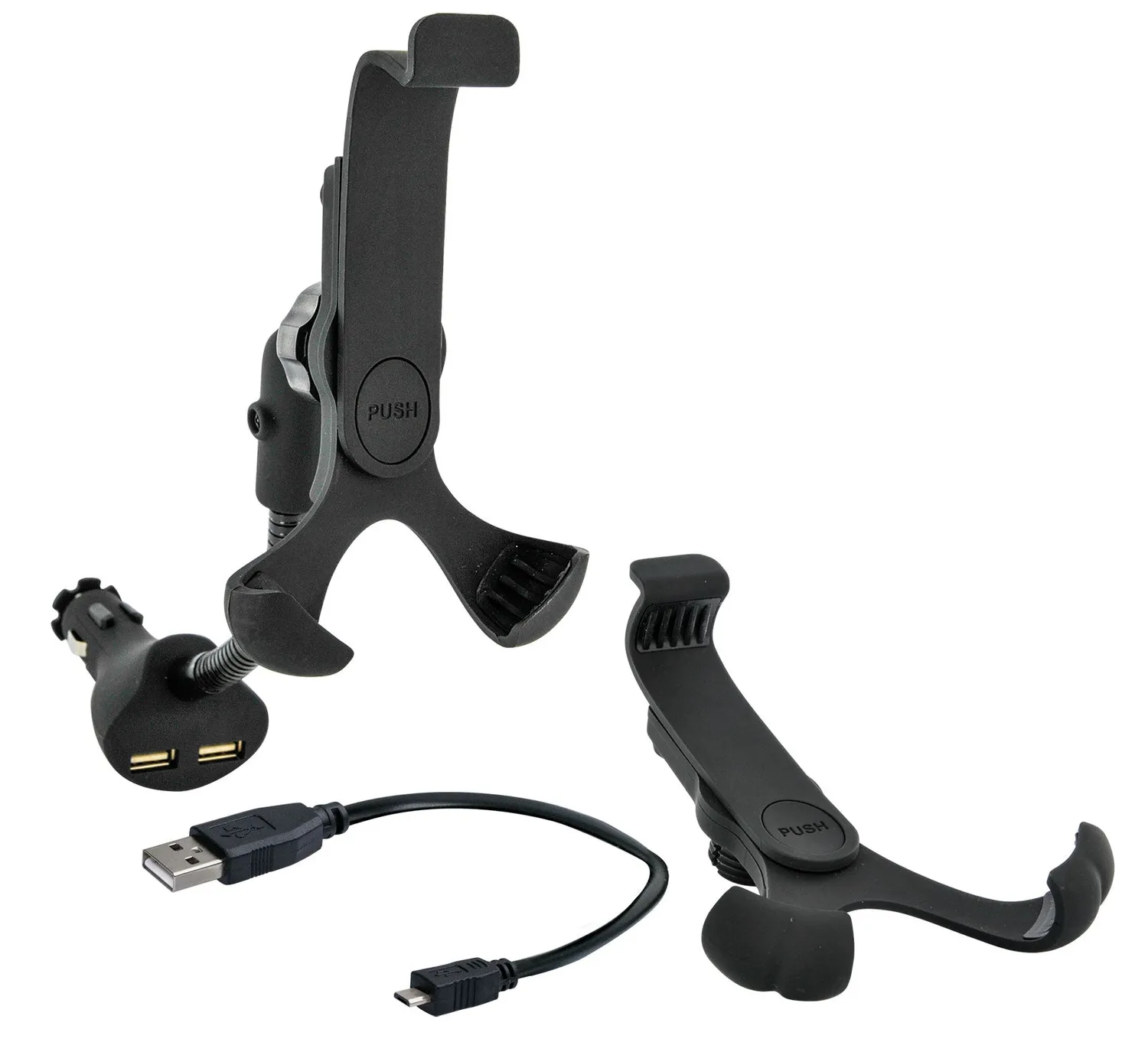 SCHWAIGER supporto smartphone auto USB collo d'oca