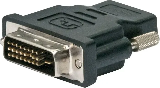 SCHWAIGER Adattatore HDMI Presa - DVI-D Spina Nero
