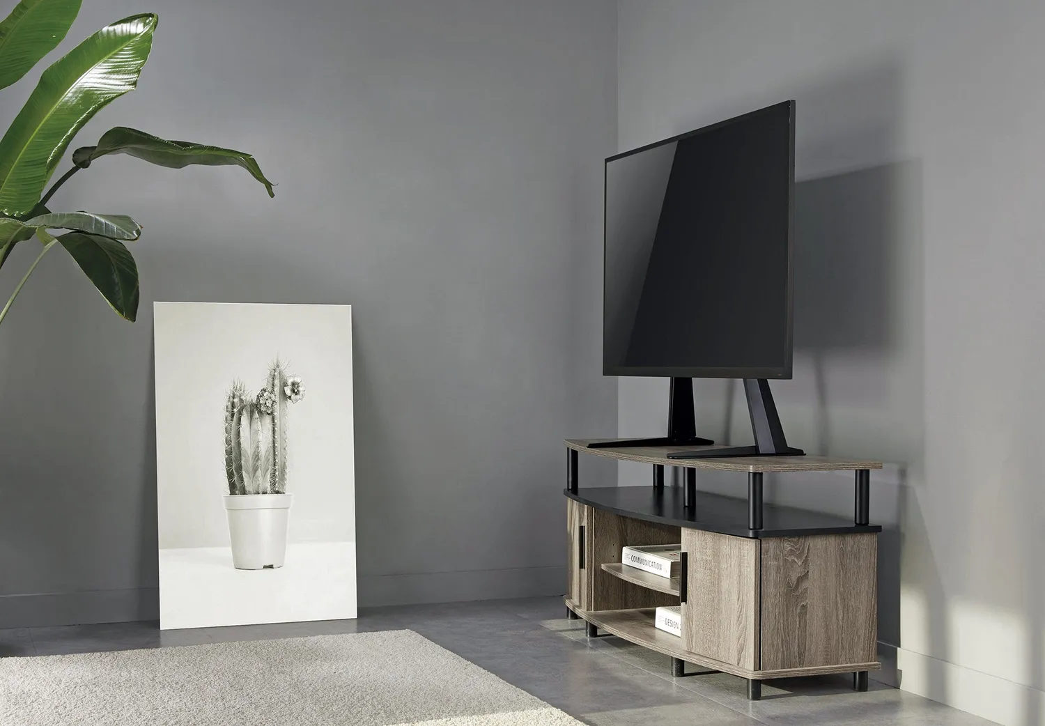 Schwaiger supporto TV tavolo 70" 50kg inclinabile nero