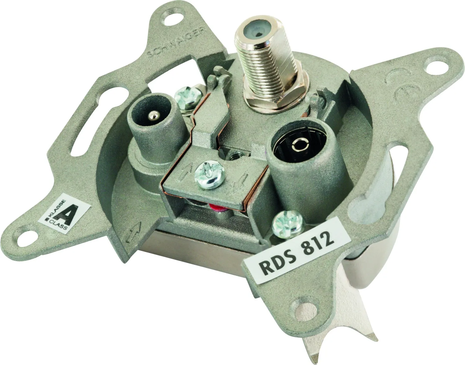 SCHWAIGER presa antenna passante 12 dB triple play