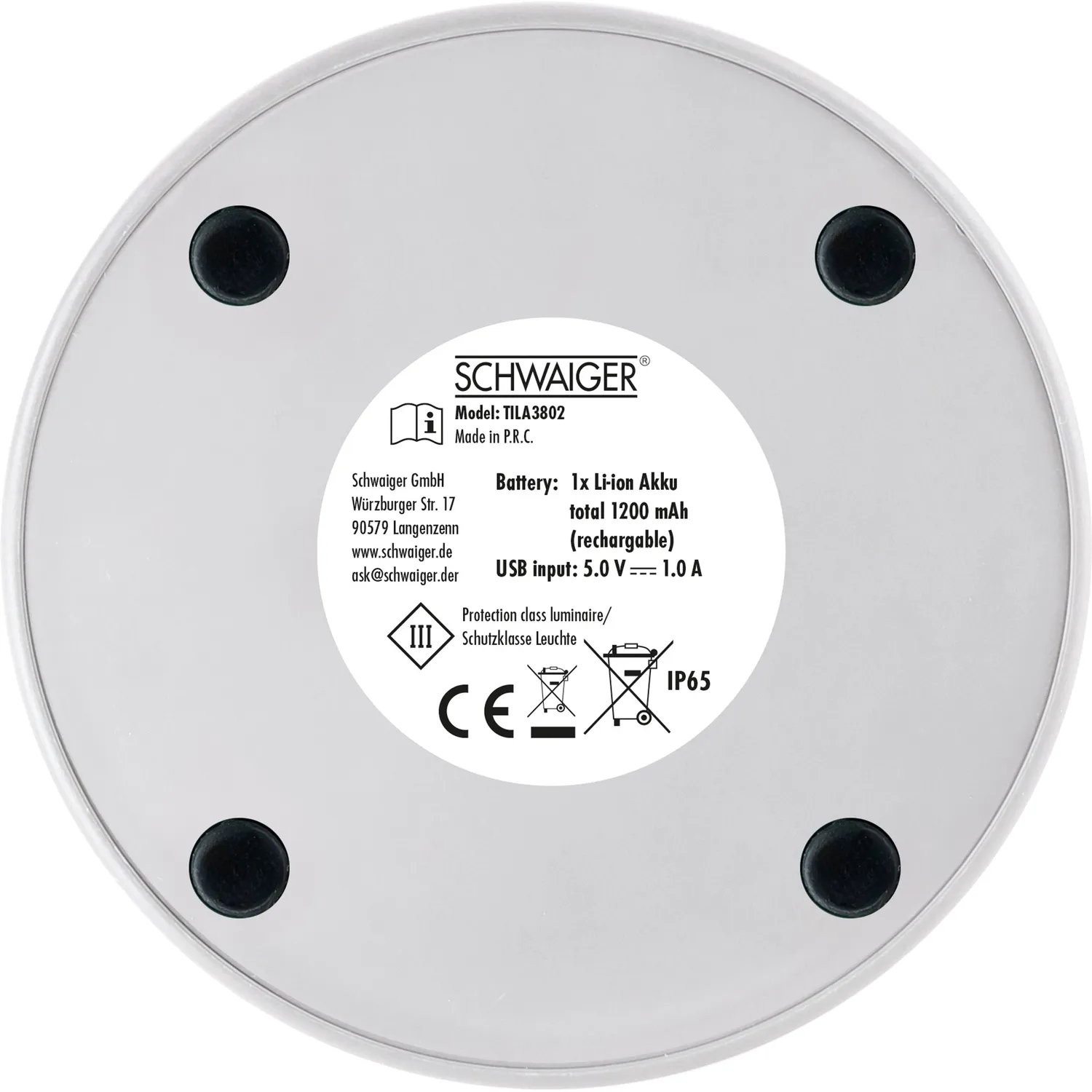 SCHWAIGER Retro lampada candela nera decorativa