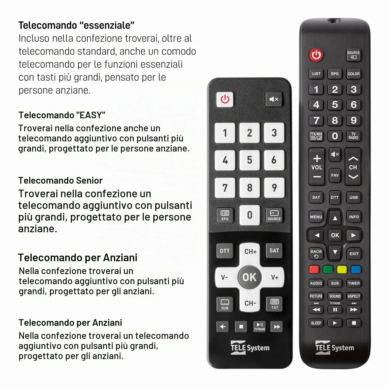 TELE System PALCO19 LS13 TV 19" camper 12V tivusat