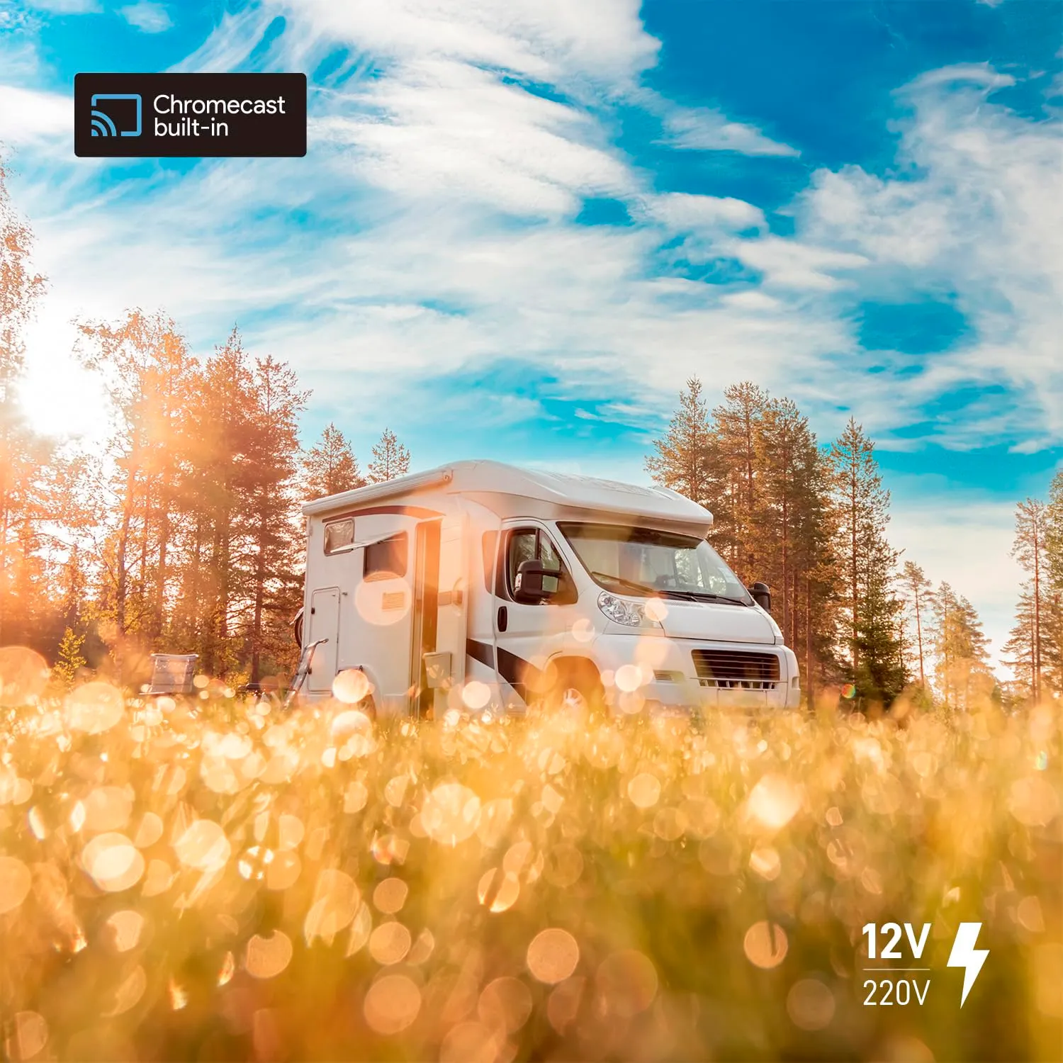 TELE System TS24FL SMG14 Smart TV 24" Android 12V camper