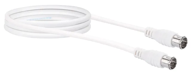 SCHWAIGER Cavo SAT 75 dB antenna 3 m bianco schermato