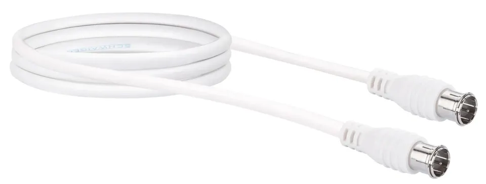 SCHWAIGER Cavo SAT 75 dB antenna 3 m bianco schermato