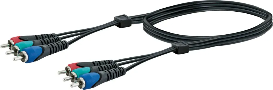 Schwaiger Cavo YUV Component 2 m nero