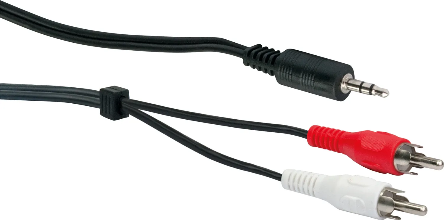 Schwaiger cavo adattatore audio Y 1,5 m stereo