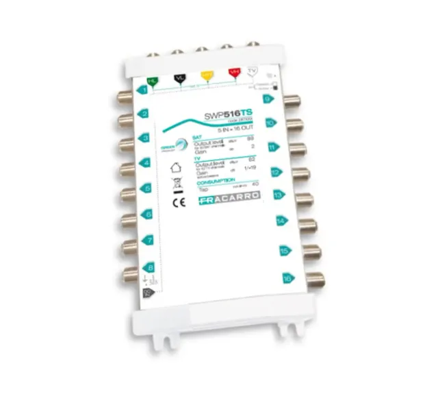 Fracarro SWP516TS multiswitch 5x16 TV SAT selezionabile