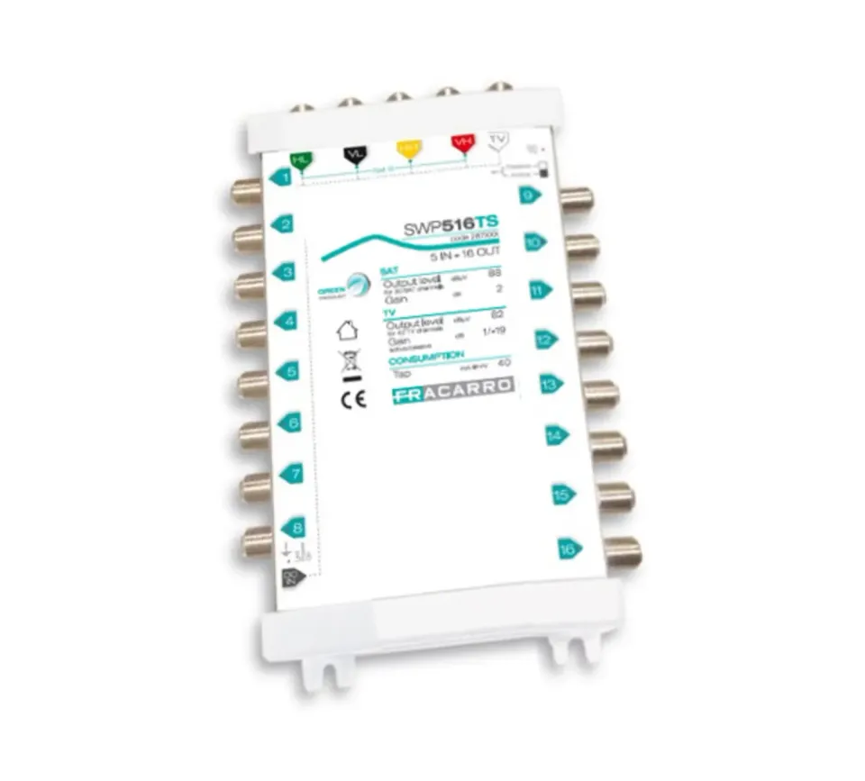 Fracarro SWP516TS multiswitch 5x16 TV SAT selezionabile