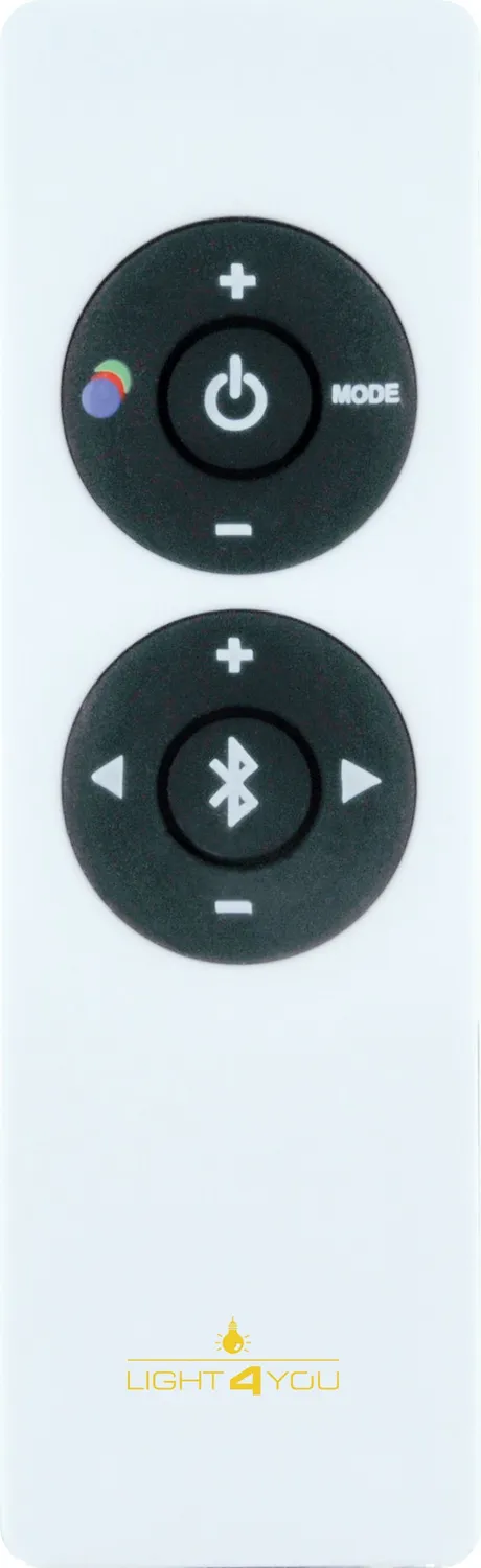 Schwaiger Lampada da tavolo LED RGB con speaker Bluetooth bianca