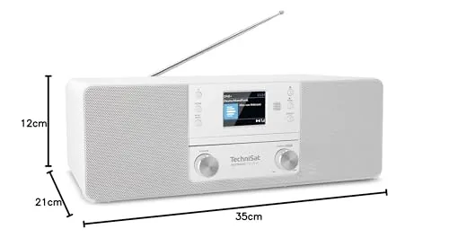 Technisat DigitRadio 370 CD BT radio DAB+ bianca con CD