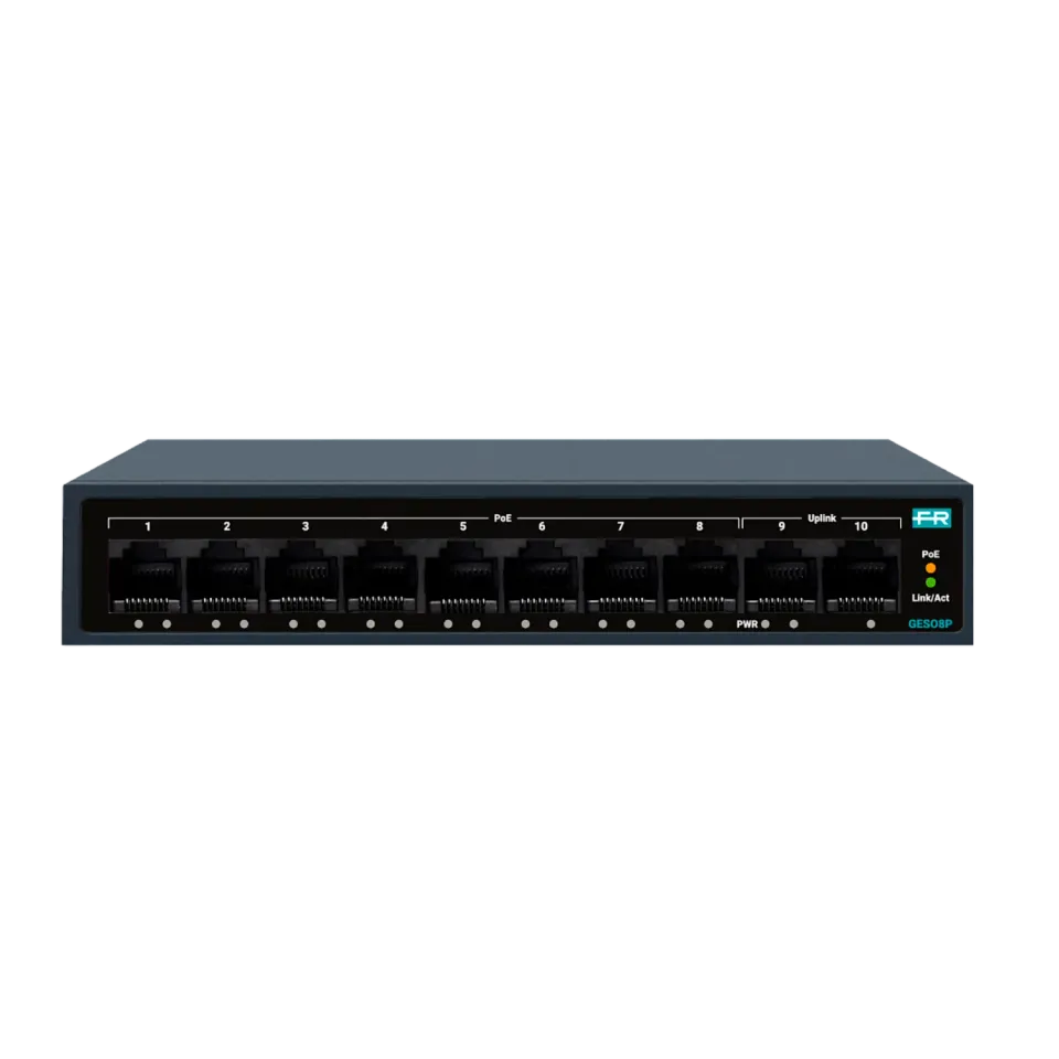 Fracarro GES08P switch PoE+ 8 porte Gigabit