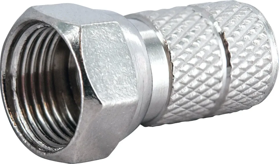 Schwaiger set connettori F avvitabili 6,5 mm