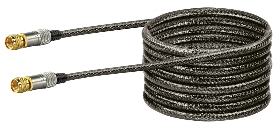 Schwaiger Cavo Sat Antenna F 1,5 m Nero 110 dB Quadrupla