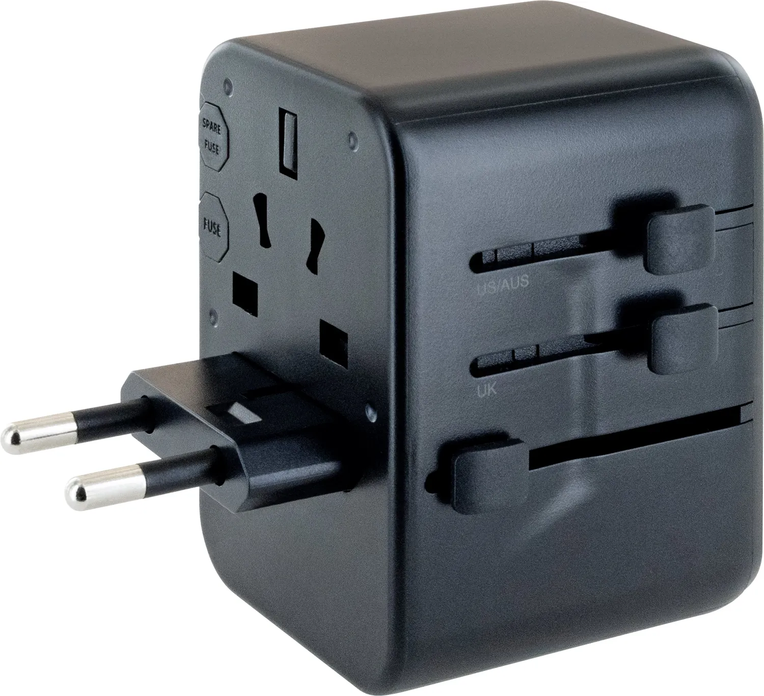 Schwaiger Adattatore Viaggio con USB universale