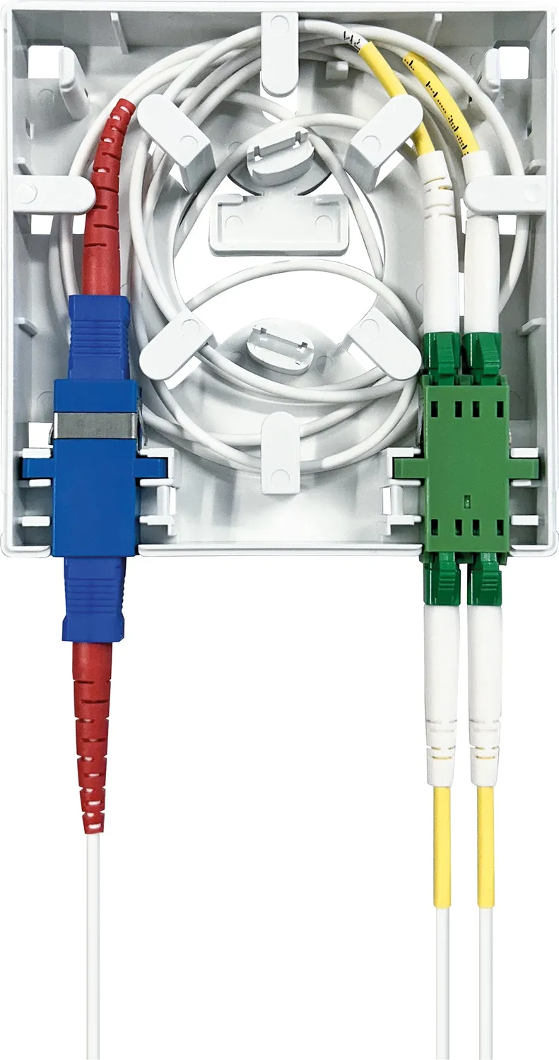 Schwaiger Scatola vuota fibra ottica 2 posti alloggio