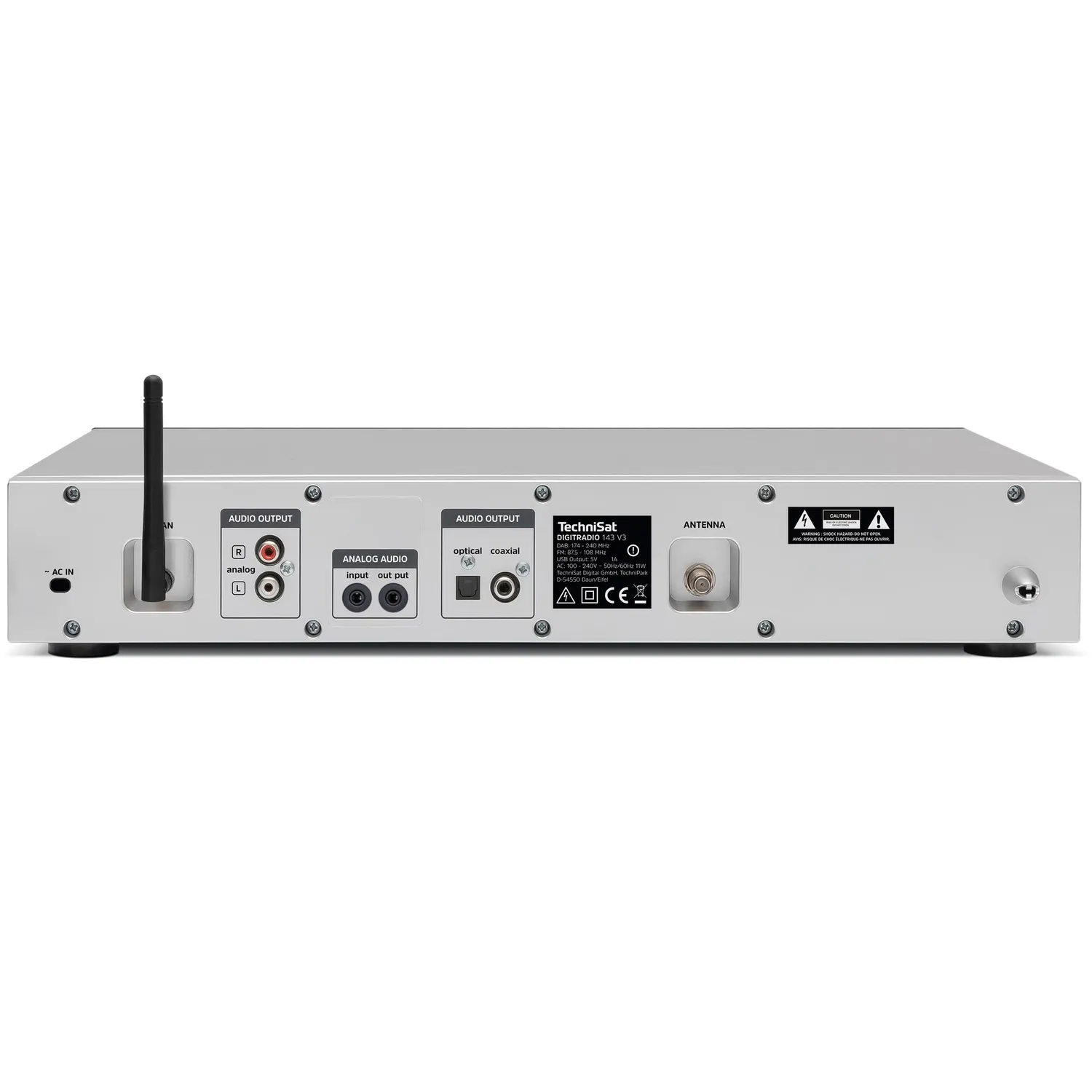 TechniSat DigitRadio 143 V3 sintonizzatore HiFi argento DAB+
