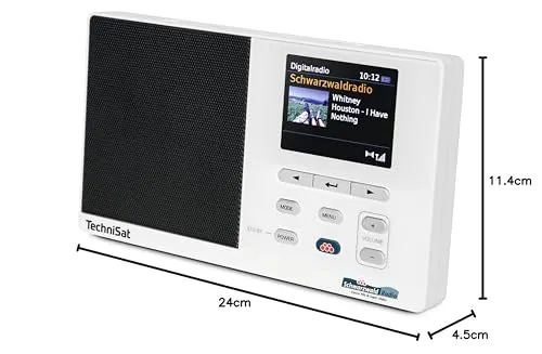 TechniSat DIGITRADIO 215 radio portatile nera DAB+ display