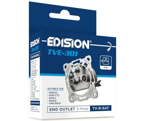 Edision TVE-301 presa antenna TV SAT 3 uscite