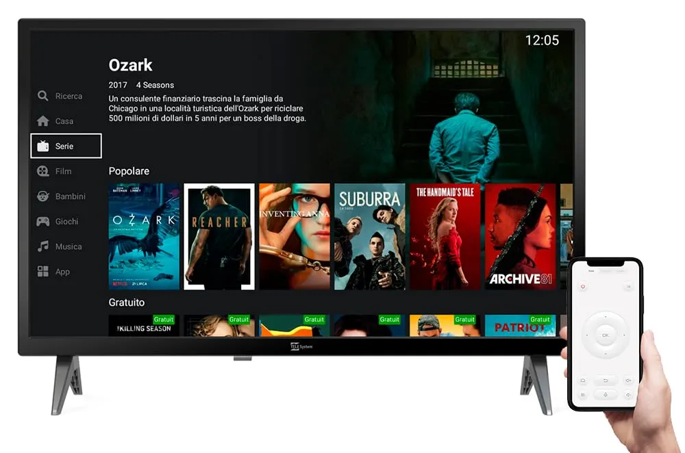 TELE System Smart24 LS2 A11 Smart TV 24" Android