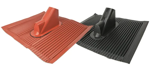 Schwaiger cuffia tetto alluminio palo 60 mm nera