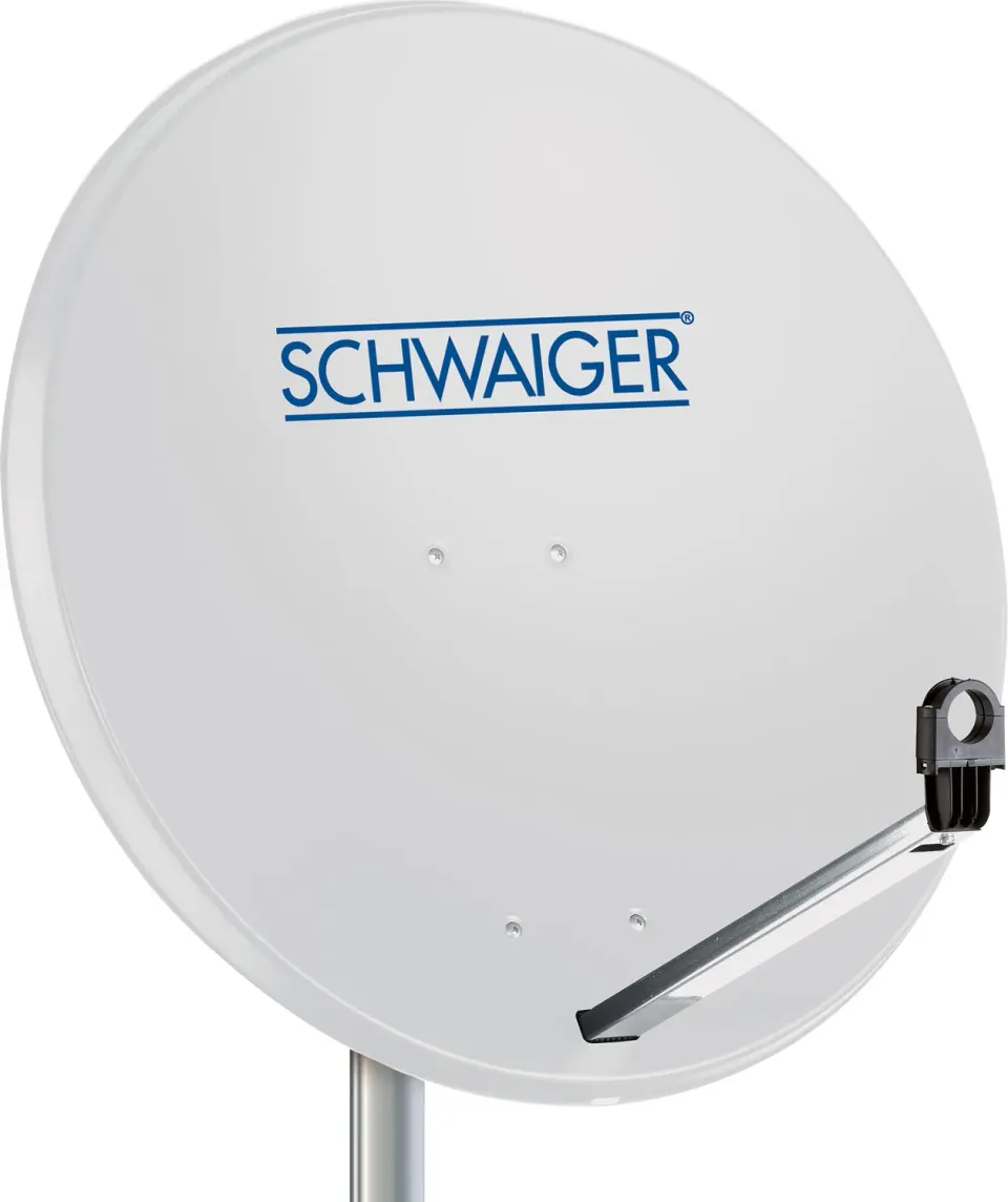 Schwaiger Antenna Satellitare Acciaio 80cm Grigia