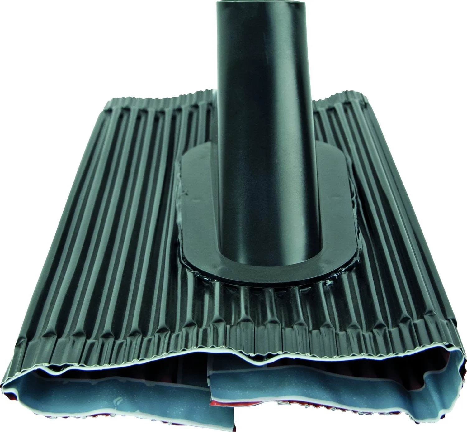 Schwaiger Cuffia Tetto Alluminio per Palo 60 mm Nera