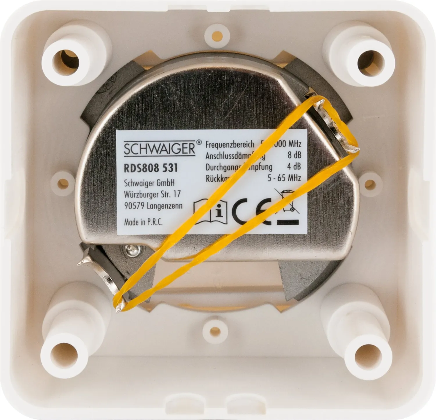 Schwaiger presa antenna multimediale passante 8 dB kit