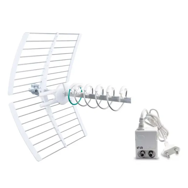Fracarro KIT 15 5G T2 Antenna Elika Pro + Alimentatore