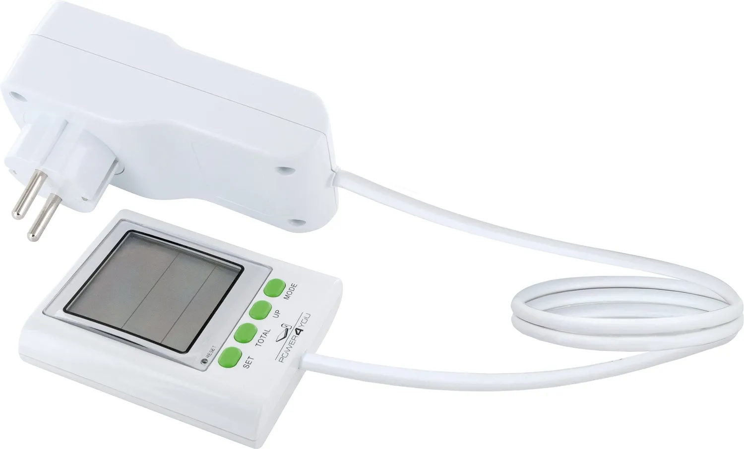 Schwaiger Misuratore Consumi Presa Schuko 3680W con Display