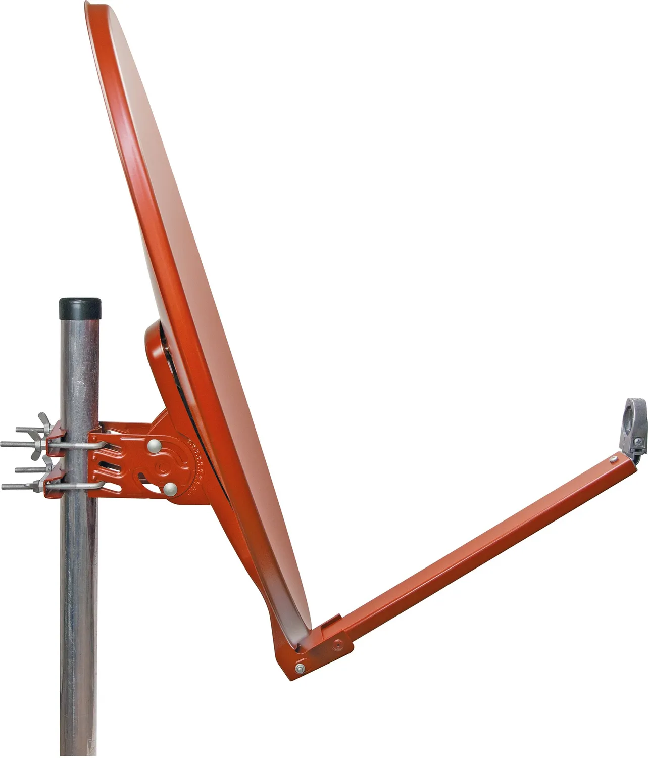 Schwaiger Parabola Satellitare Alluminio 80 cm rosso mattone