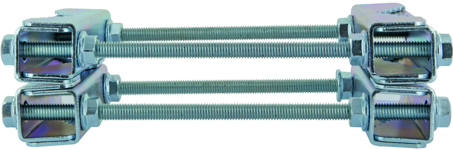 SCHWAIGER distanziale doppio morsetto tubi fino 60mm acciaio