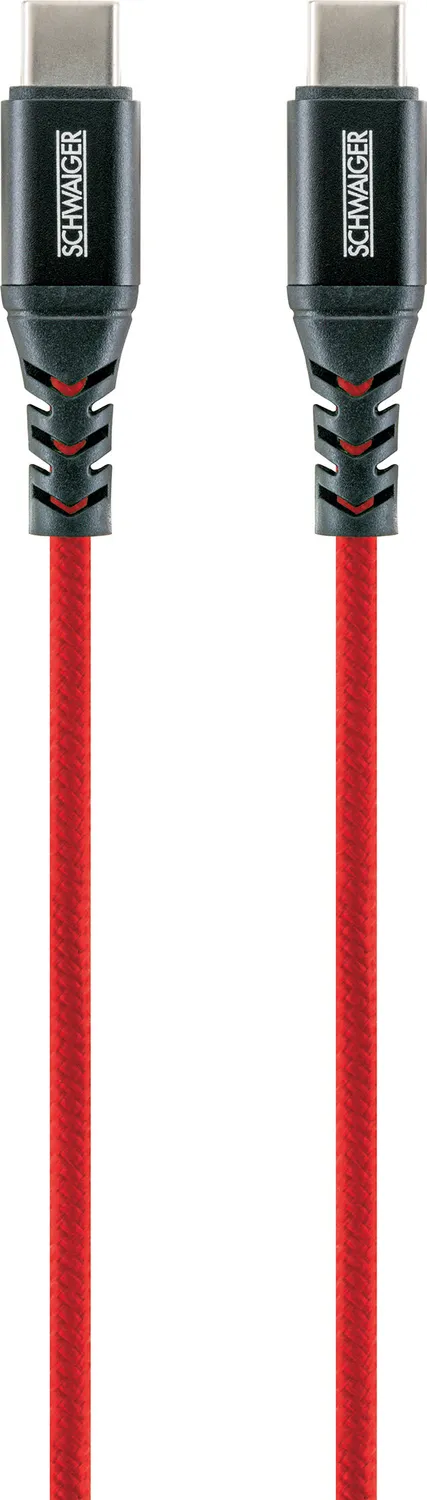 Schwaiger Cavo USB-C Nylon 1,2 m Ricarica e Sincronizzazione