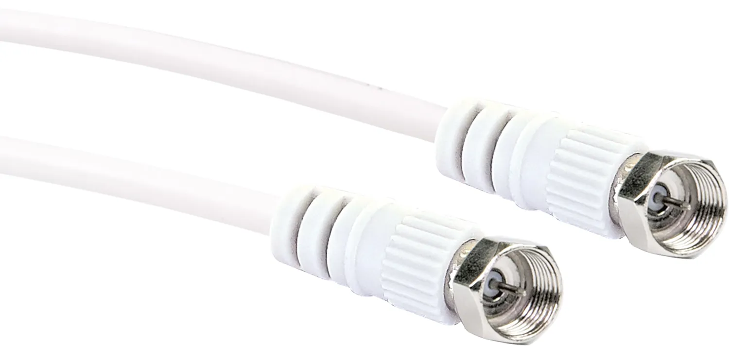 SCHWAIGER cavo SAT 75dB 1,5m bianco
