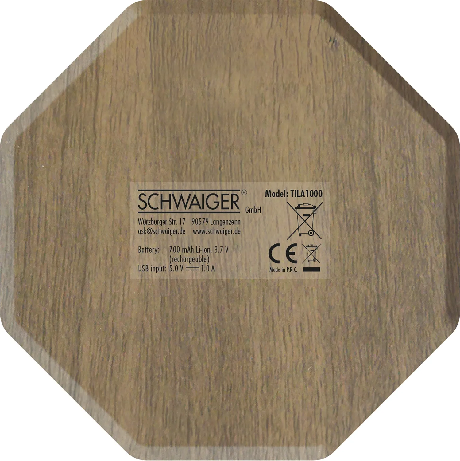 Schwaiger Origami Lampada LED Pieghevole Ricaricabile 80lm