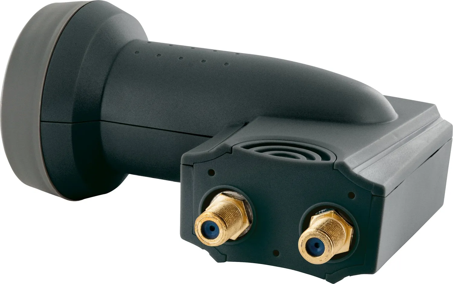 Schwaiger Sun Protect LNB twin satellitare 2 uscite antracite