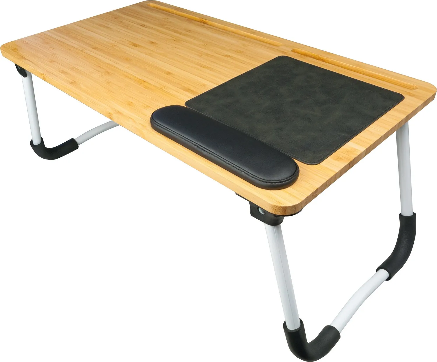 SCHWAIGER Tavolo pieghevole per laptop bamboo fino 16 pollici