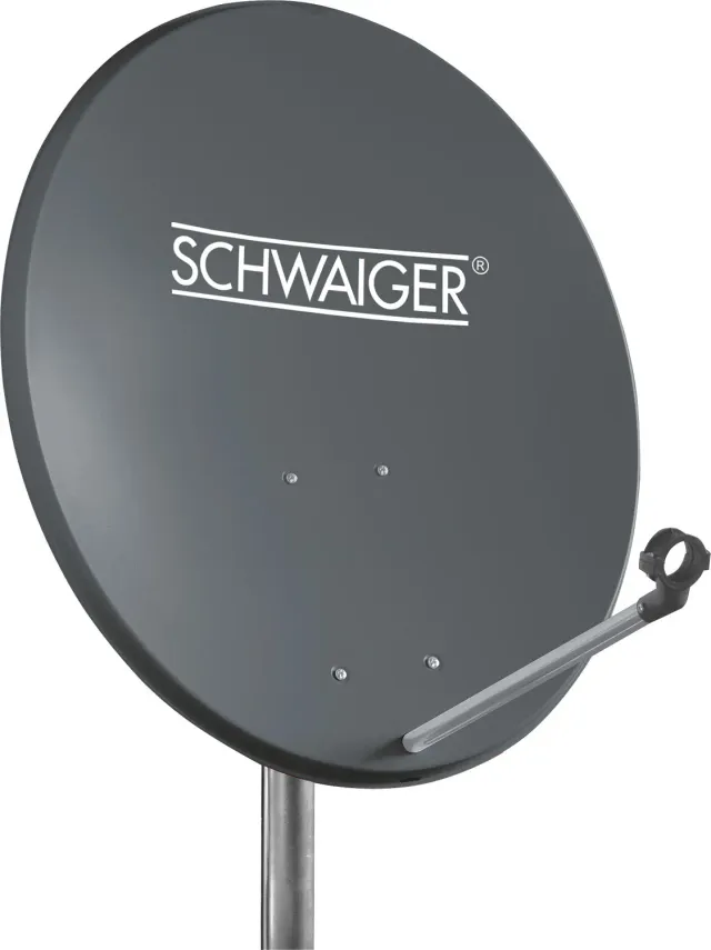 Schwaiger Antenna Satellitare Offset Acciaio 55cm Antracite