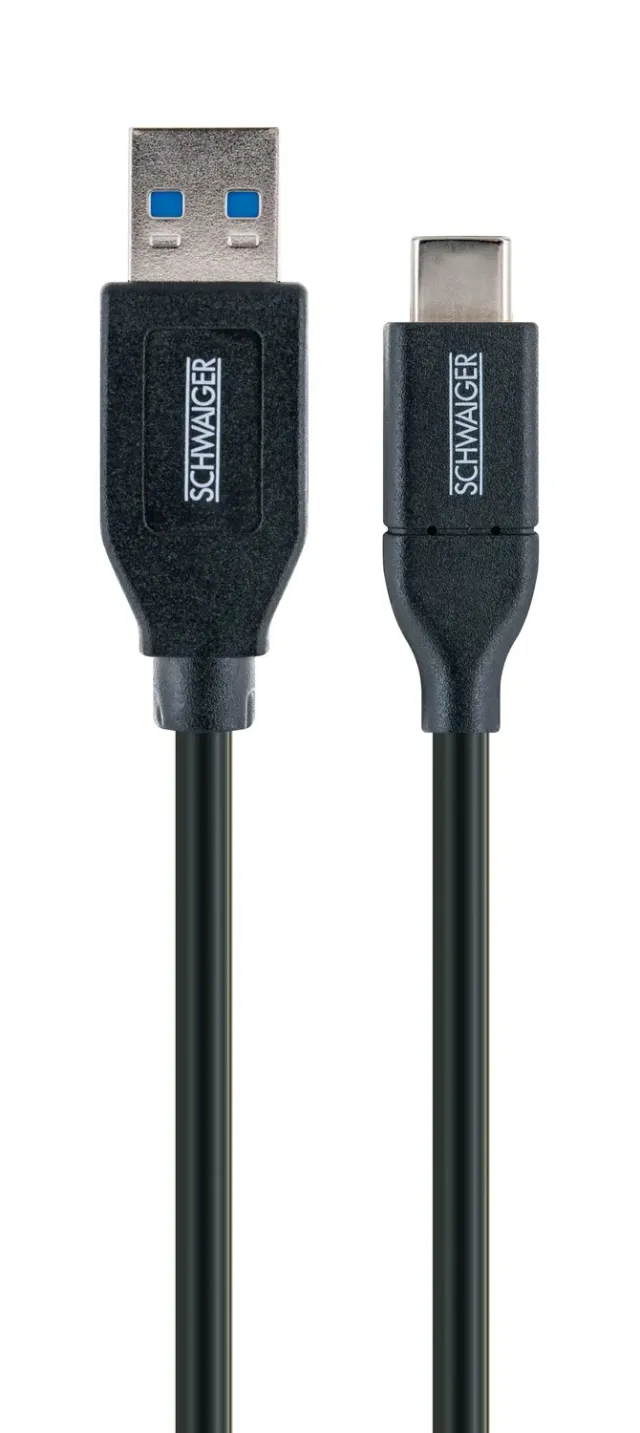Schwaiger Cavo USB-C USB-A 1 m Nero 5 Gbps