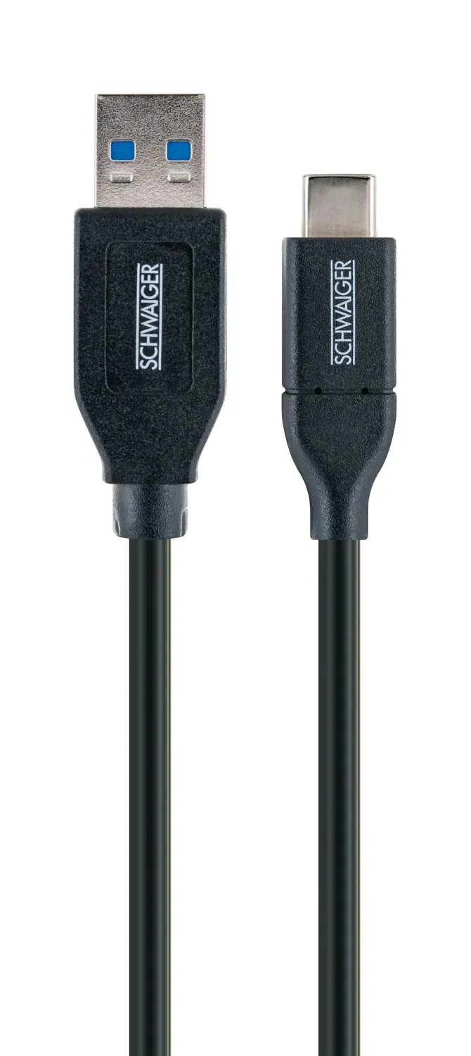 Schwaiger Cavo USB-C USB-A 1 m Nero 5 Gbps